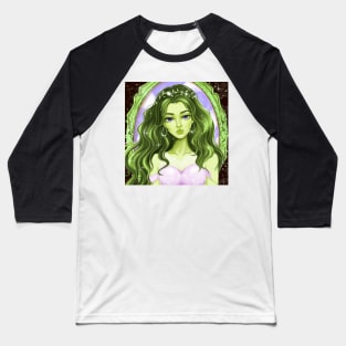 Stylish anime girl Baseball T-Shirt